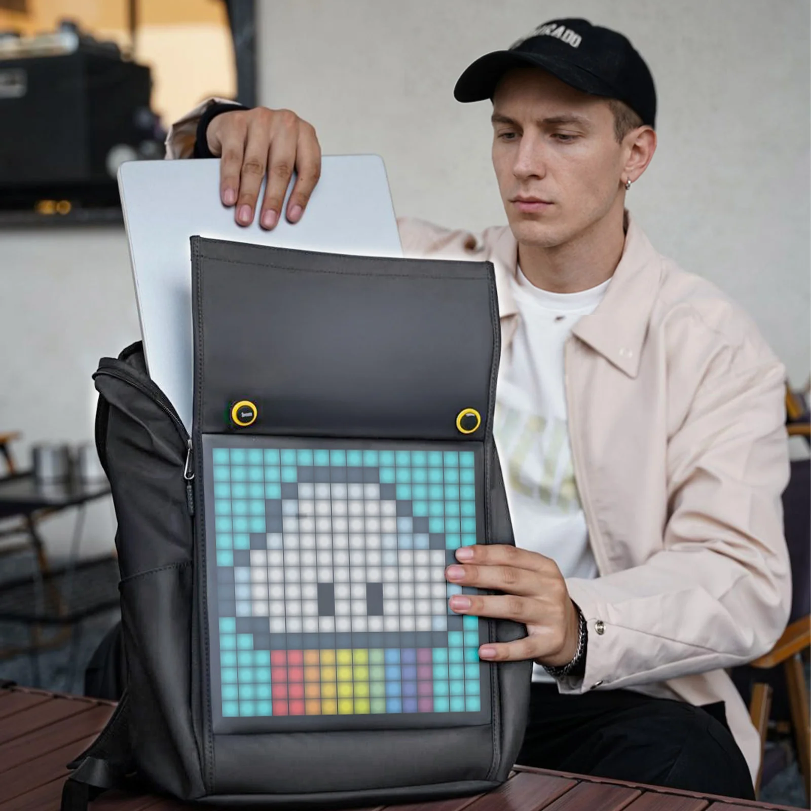 Divoom Pixoo Backpack-M Smart LED Backpack with Pixel Art Display - Image 3
