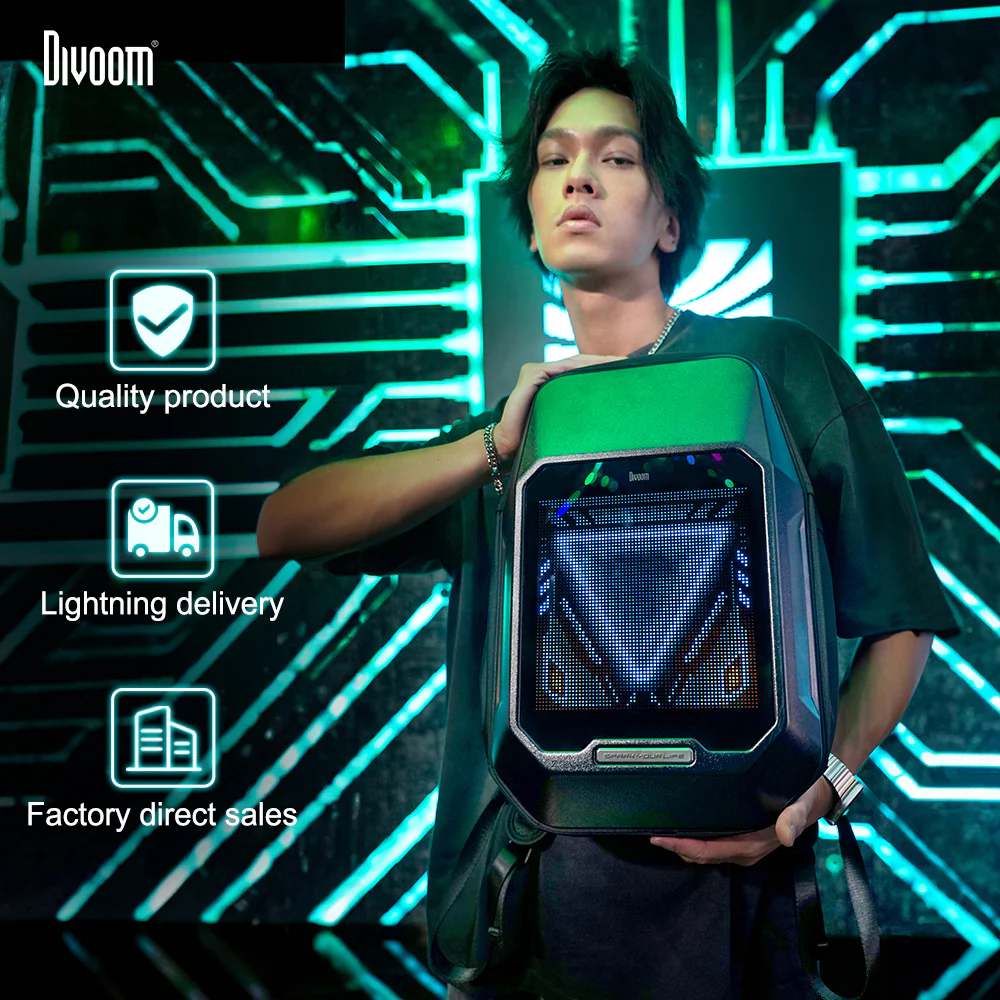 Divoom Cyberbag Smart LED Pixel Art Backpack - Image 4