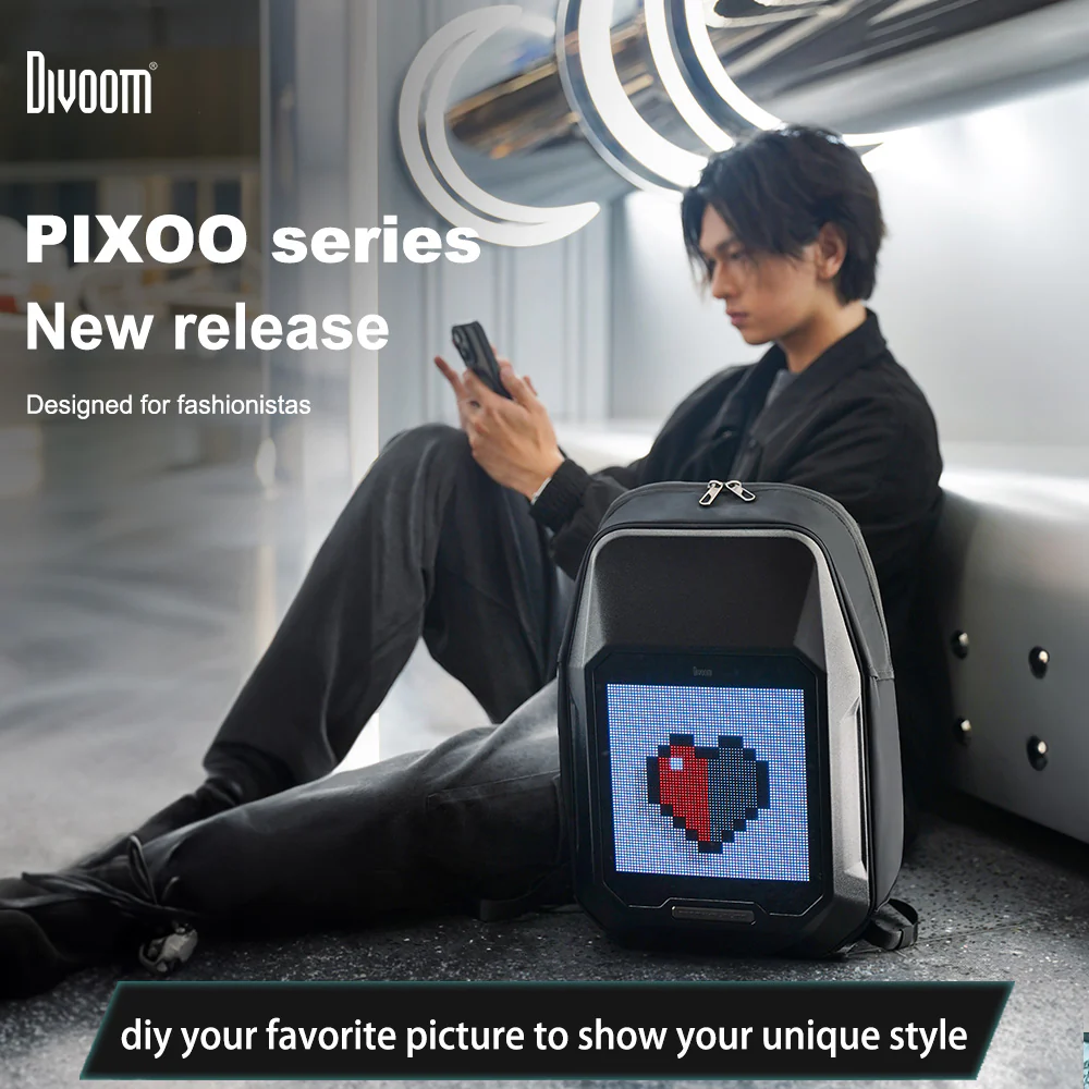 Divoom Cyberbag Smart LED Pixel Art Backpack - Image 7