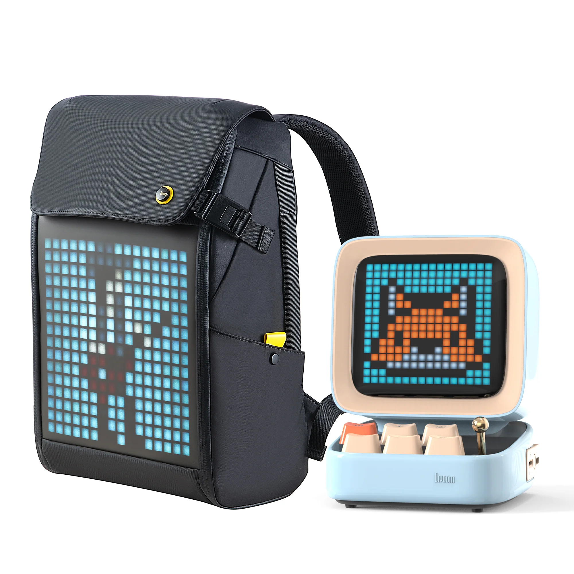 Divoom Ditoo Plus & Pixoo M LED Backpack Pixel Art Bundle - Image 5
