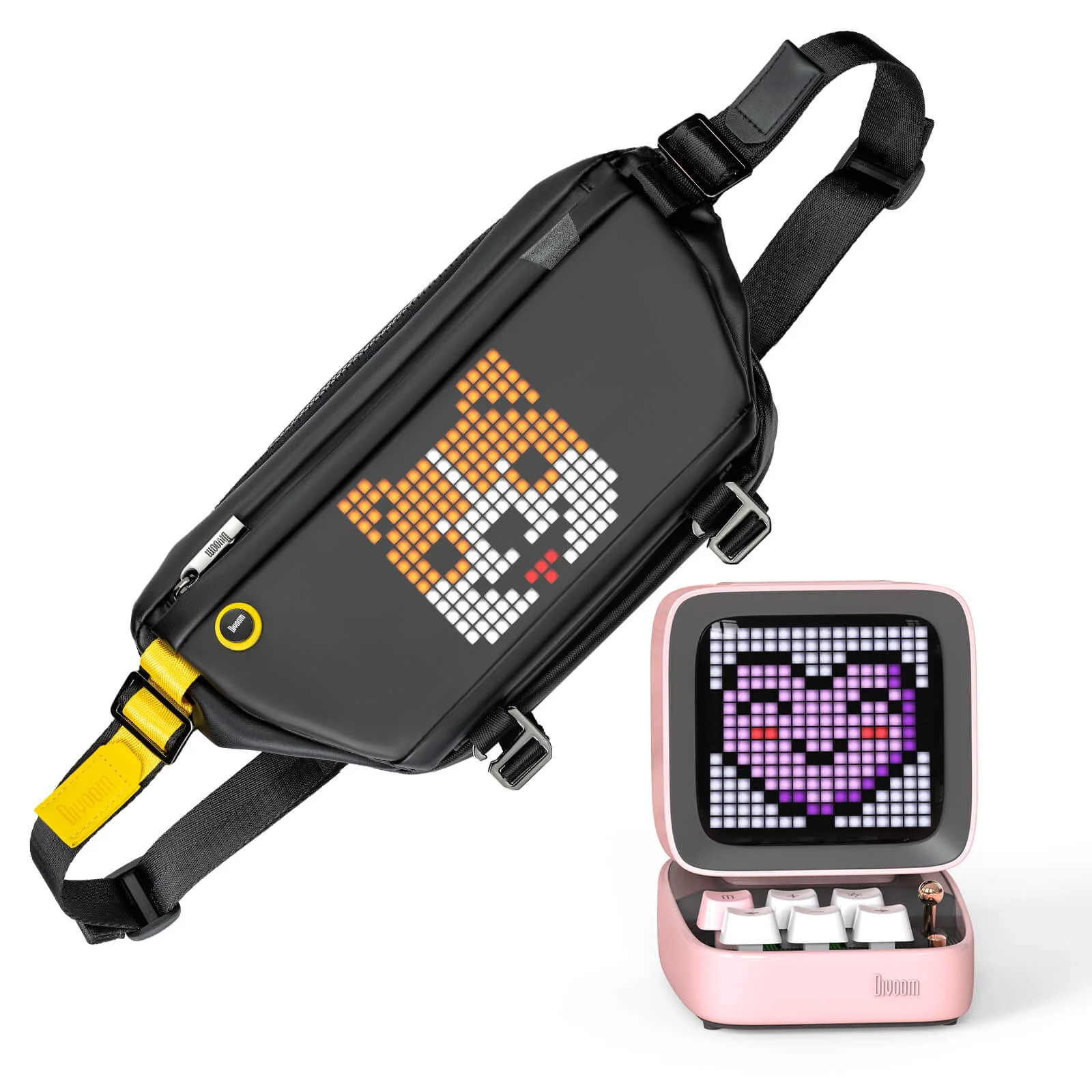 Divoom Ditoo Pro & Pixel Sling Bag Portable Pixel Art Speaker Bundle - Image 2