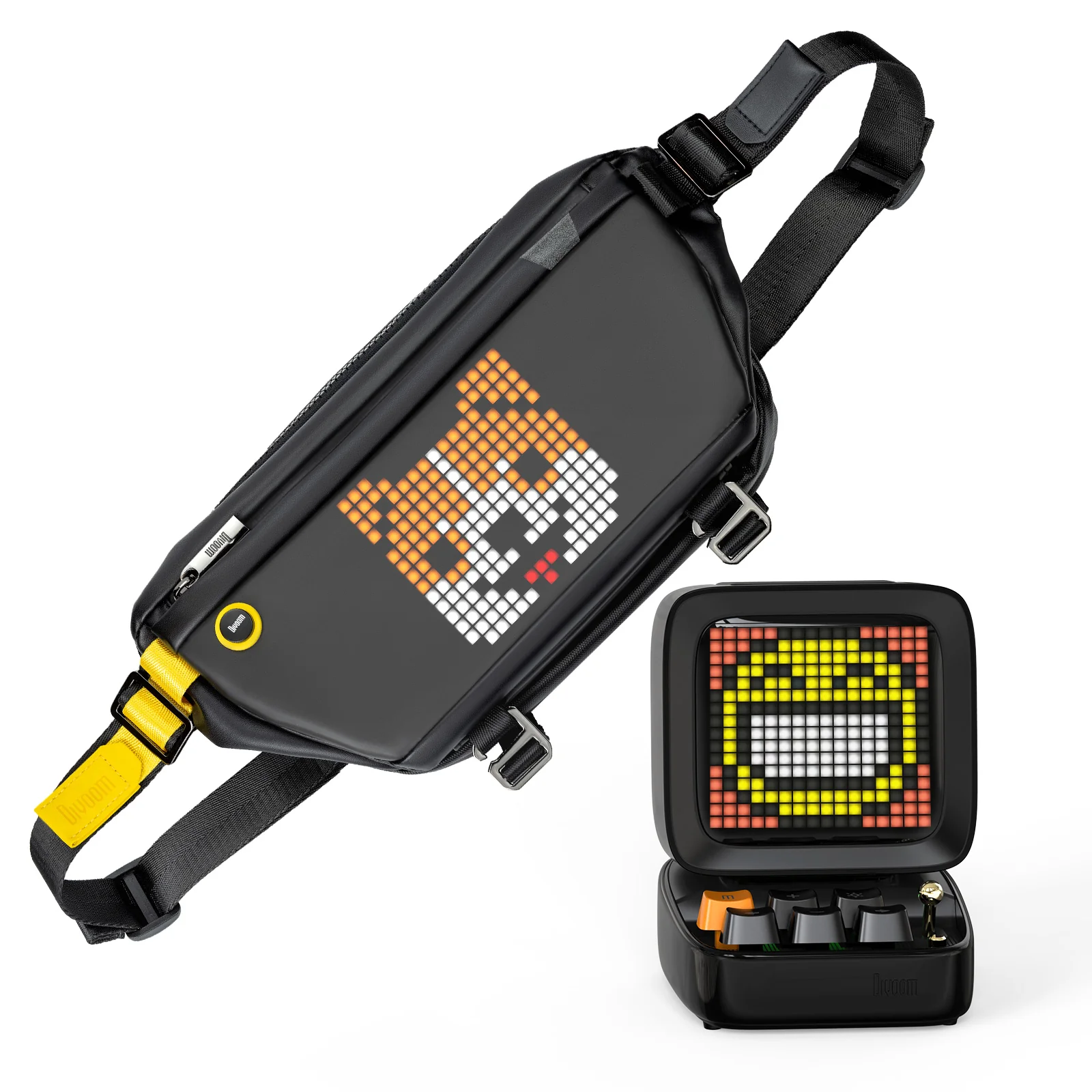Divoom Ditoo Pro & Pixel Sling Bag Portable Pixel Art Speaker Bundle - Image 3