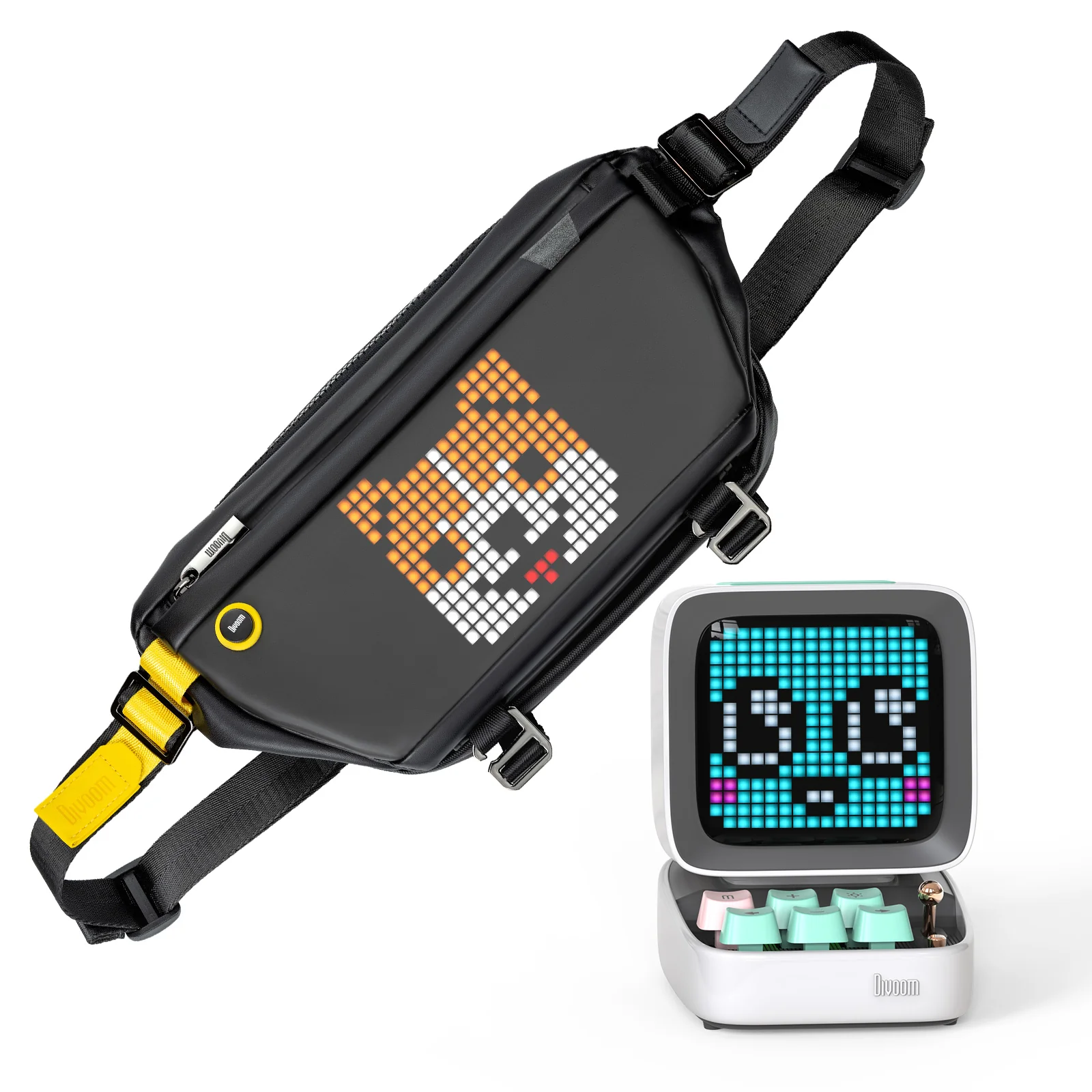 Divoom Ditoo Pro & Pixel Sling Bag Portable Pixel Art Speaker Bundle - Image 4