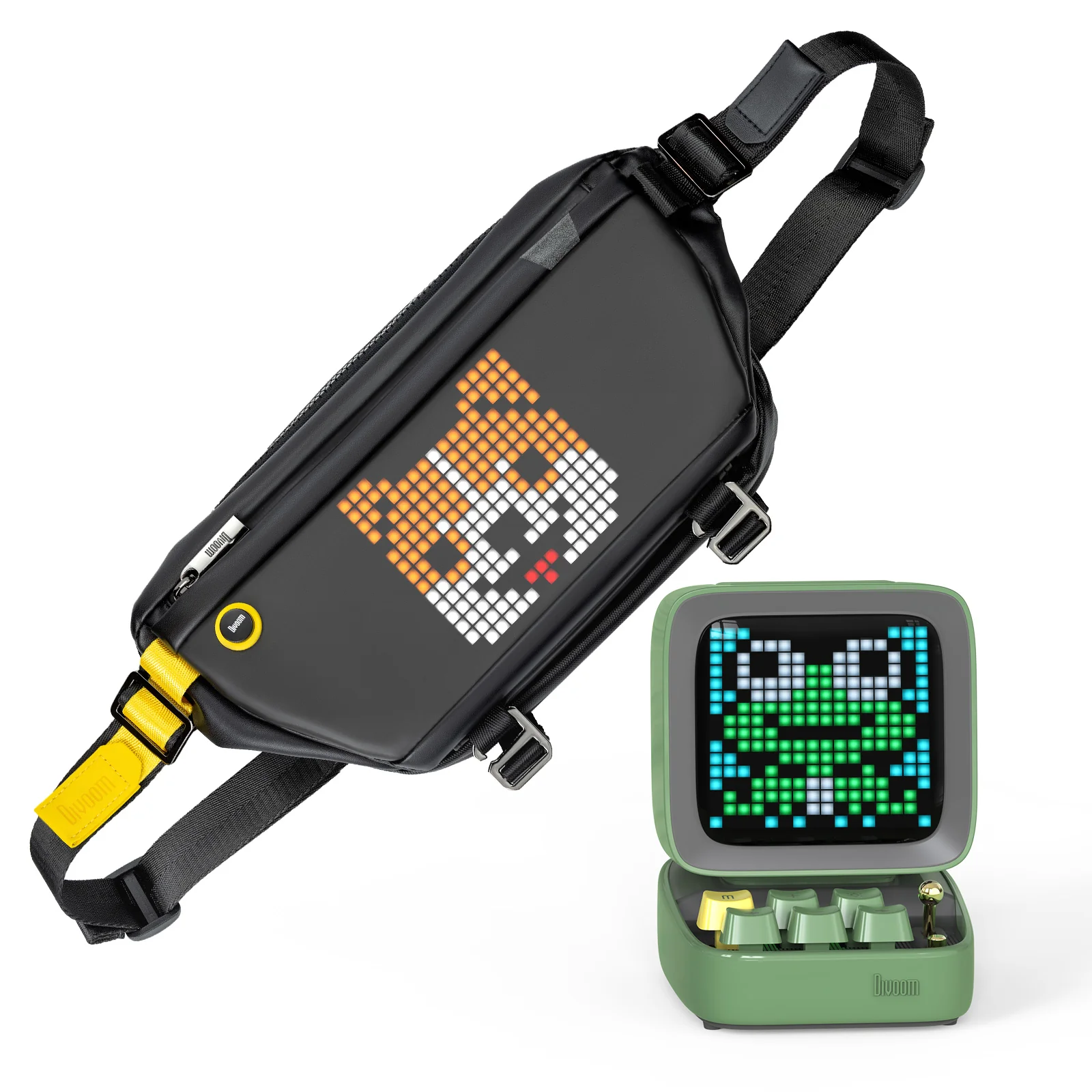 Divoom Ditoo Pro & Pixel Sling Bag Portable Pixel Art Speaker Bundle - Image 5