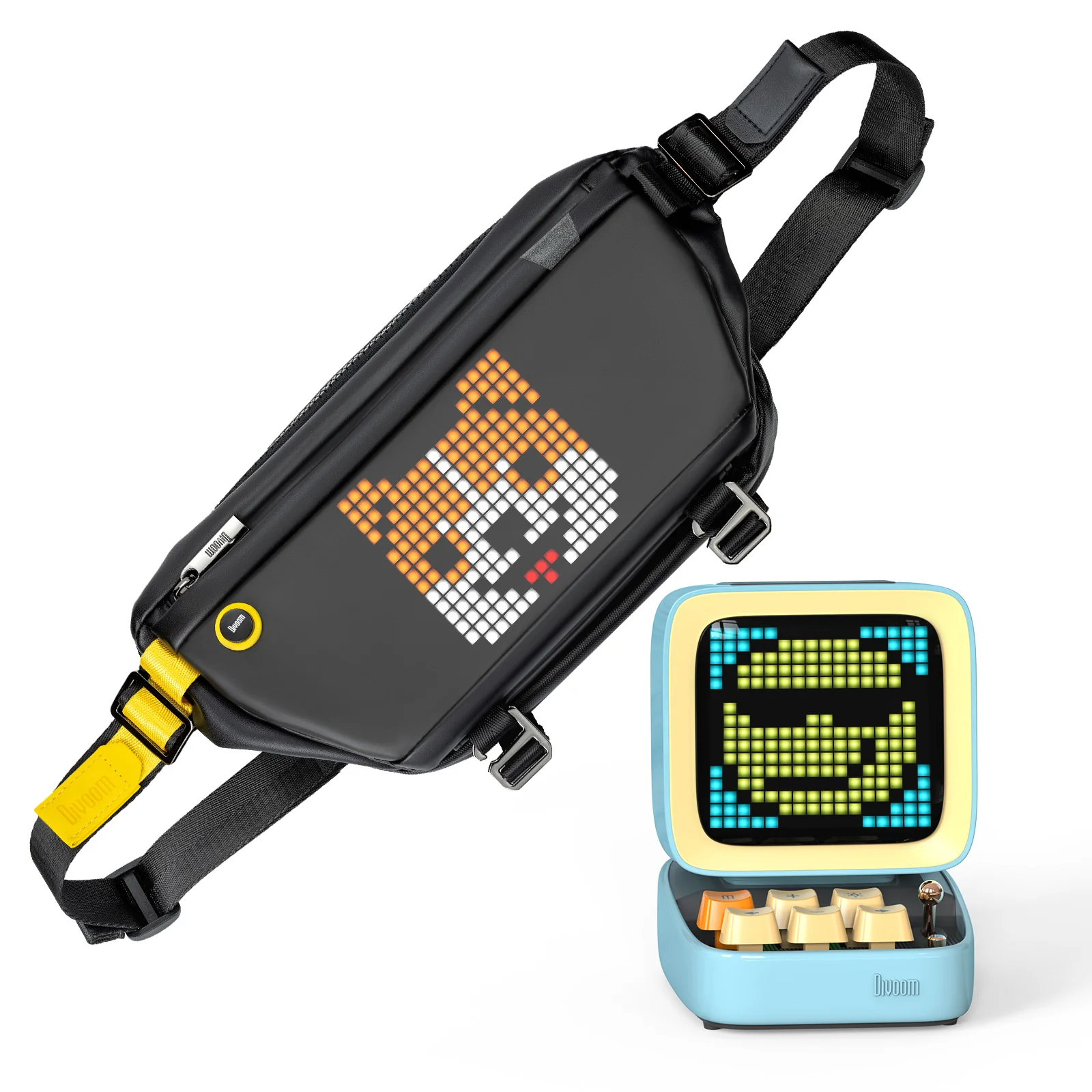 Divoom Ditoo Pro & Pixel Sling Bag Portable Pixel Art Speaker Bundle - Image 6