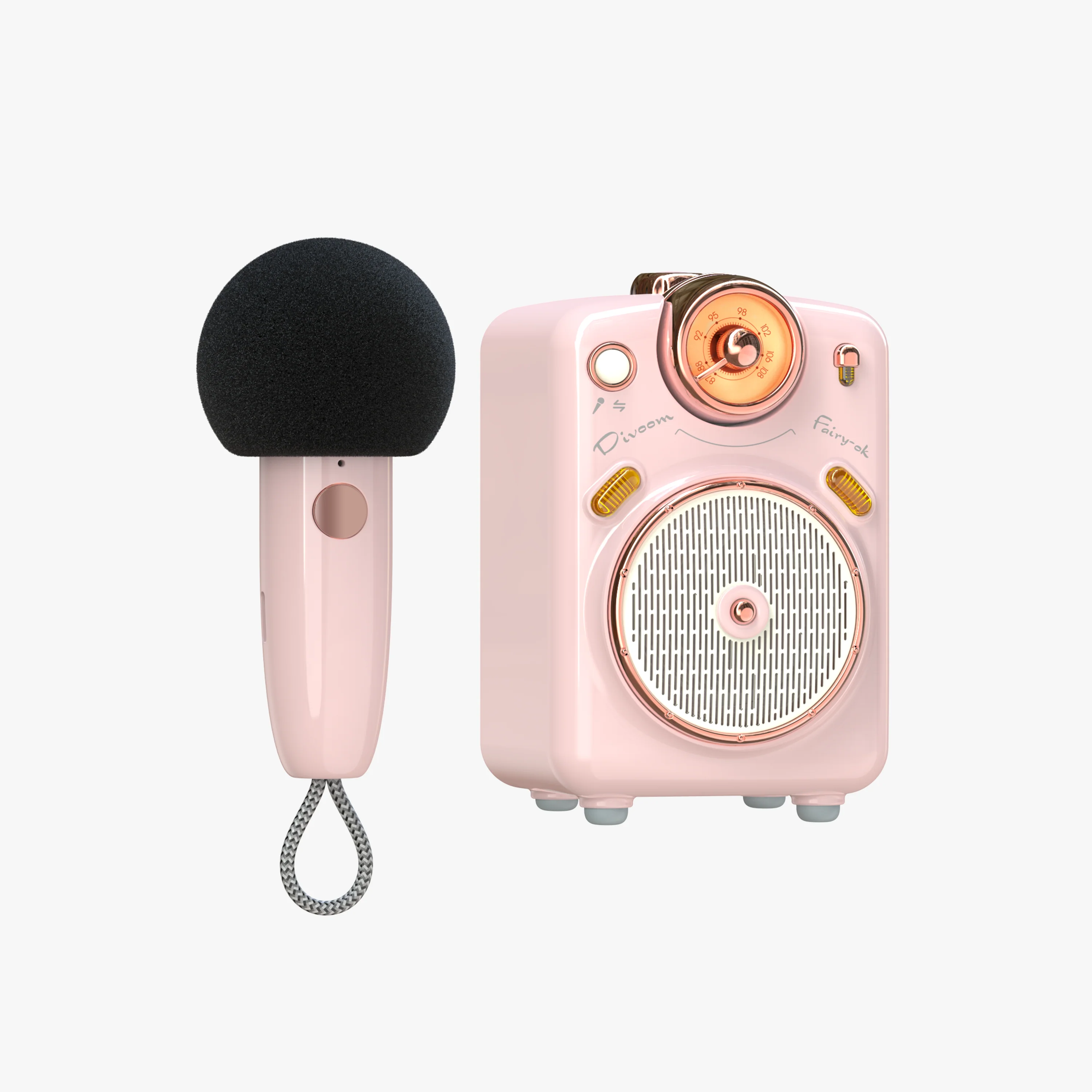 Divoom Fairy-OK Retro Mini Karaoke Speaker with Wireless Microphone - Image 17