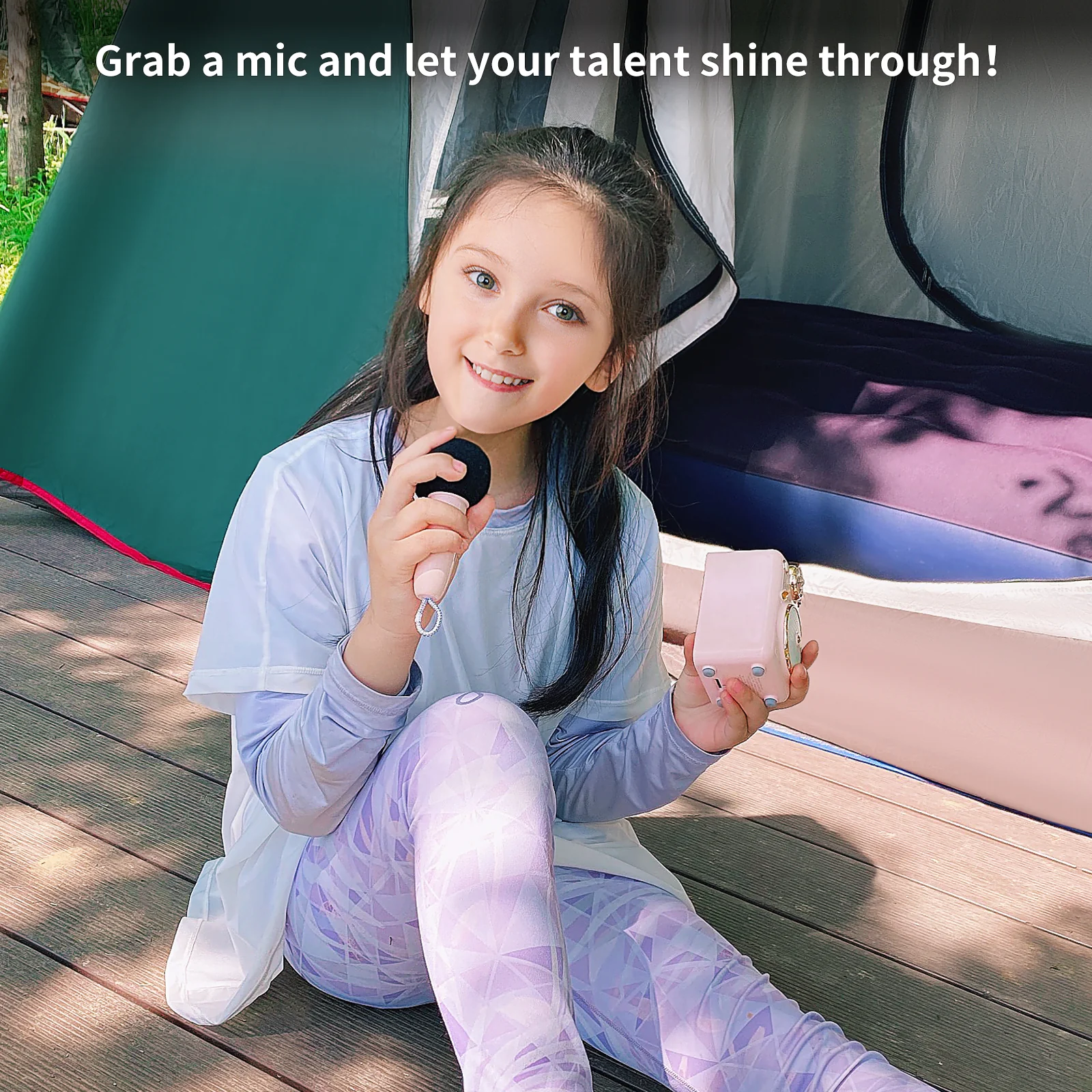 Divoom Fairy-OK Retro Mini Karaoke Speaker with Wireless Microphone - Image 4
