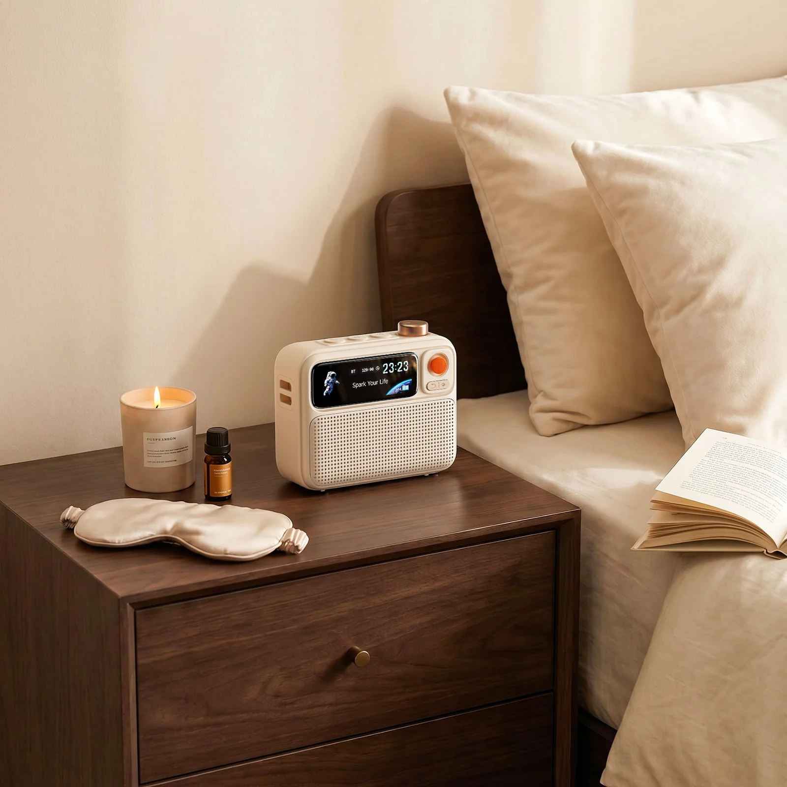 Divoom FlowToo Premium Bedside Speaker & Smart Sleep Clock - Image 10