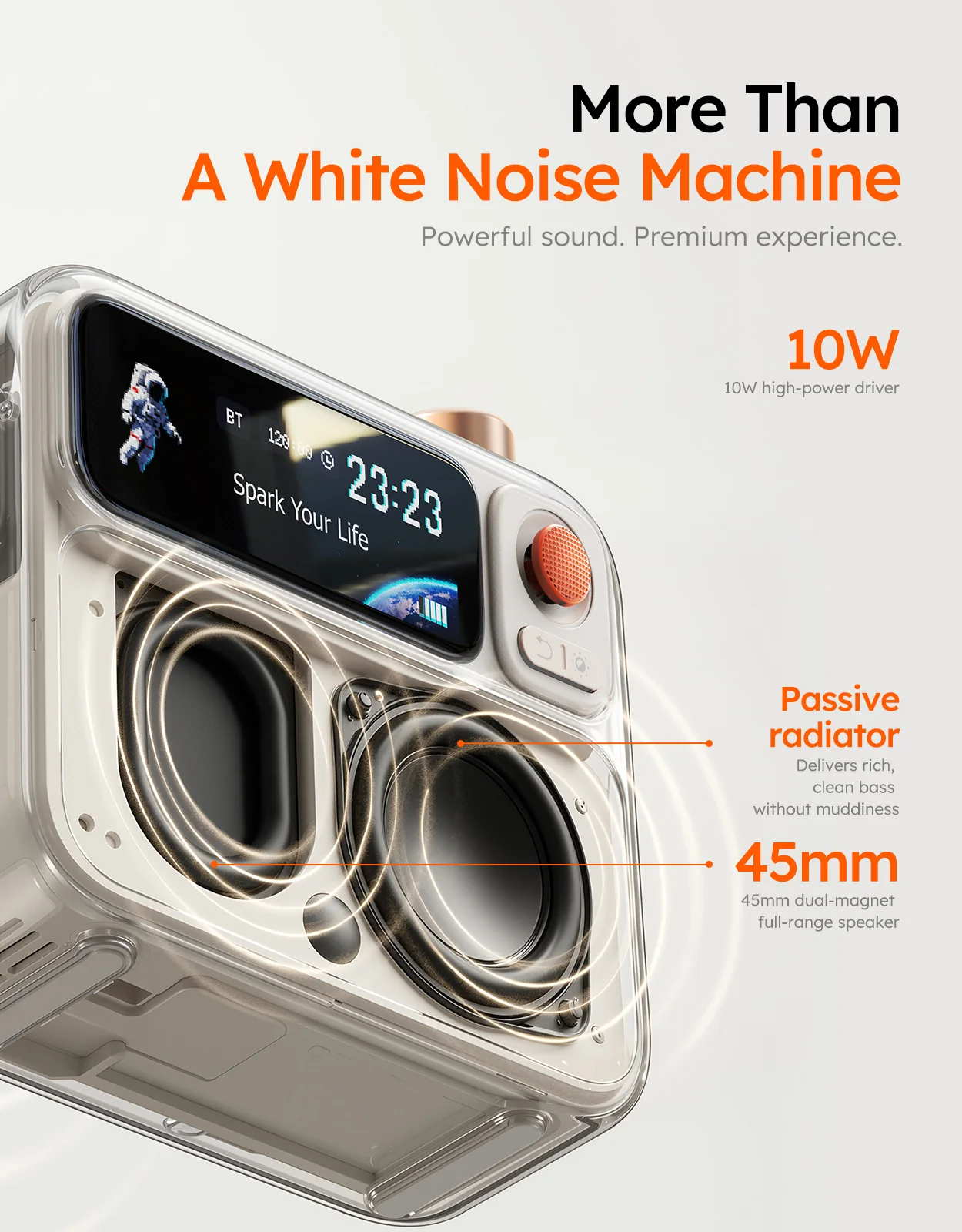 Divoom FlowToo Premium Bedside Speaker & Smart Sleep Clock - Image 7