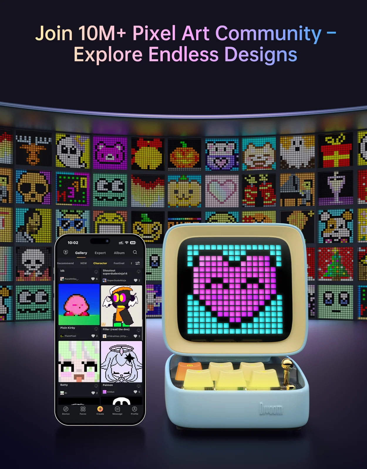 Divoom MiniToo + Ditoo-Pro Summer Pixel Art Bundle - Image 27