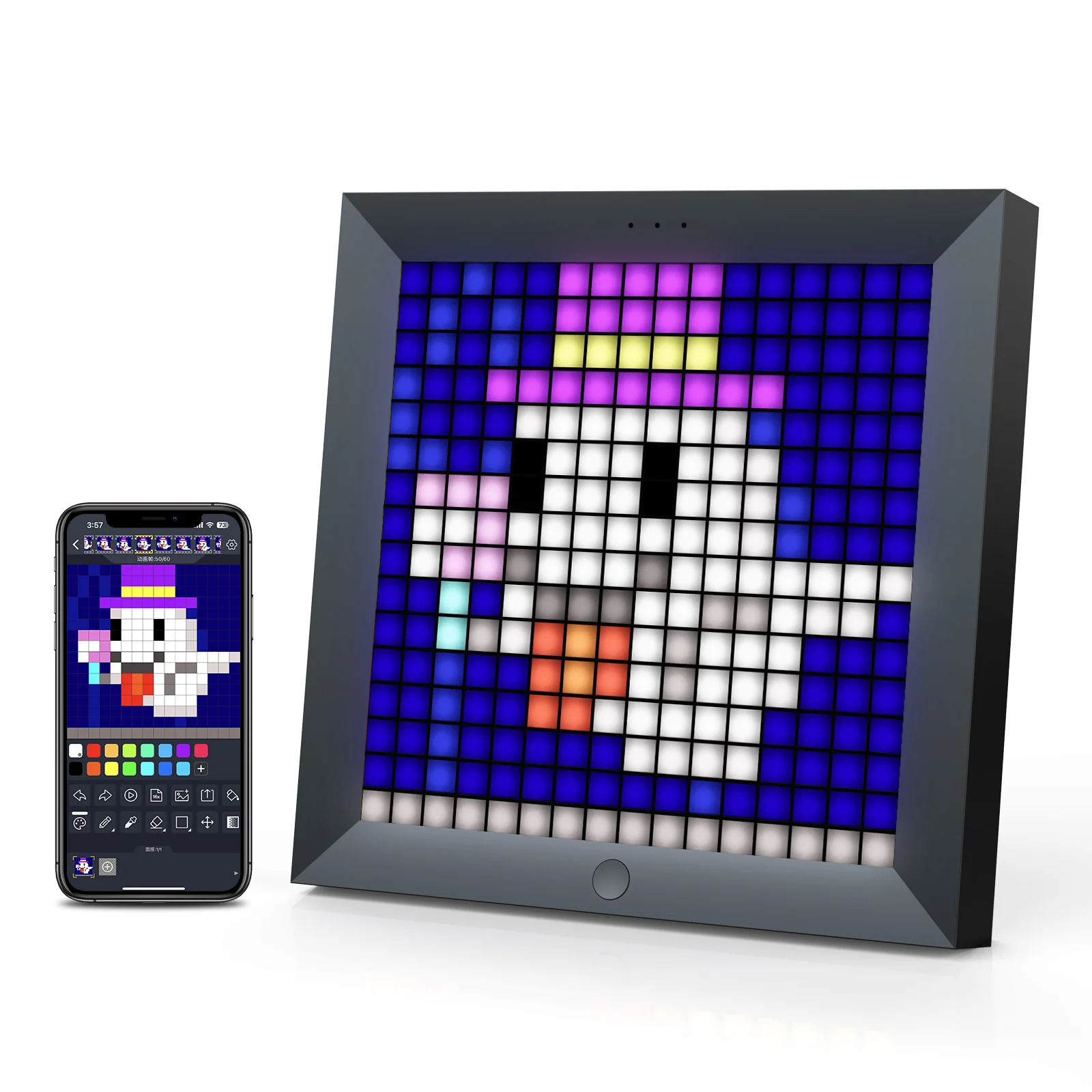 Divoom Pixoo 16x16 Pixel Art LED Display for Gaming Room Decor - Image 11