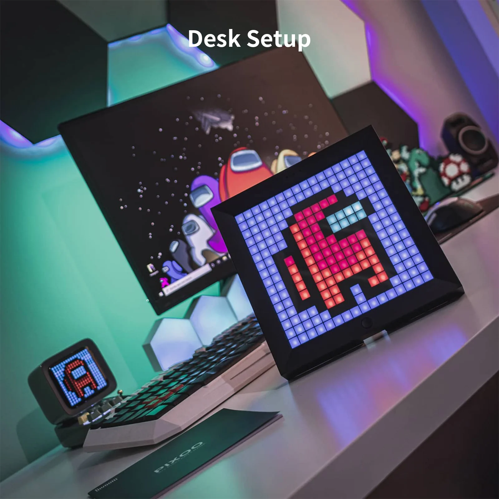 Divoom Pixoo 16x16 Pixel Art LED Display for Gaming Room Decor - Image 15
