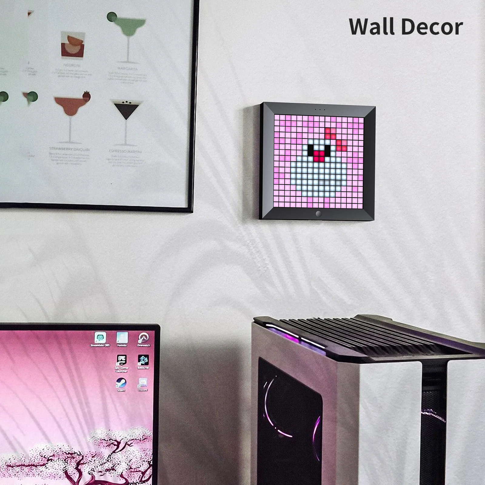 Divoom Pixoo 16x16 Pixel Art LED Display for Gaming Room Decor - Image 17