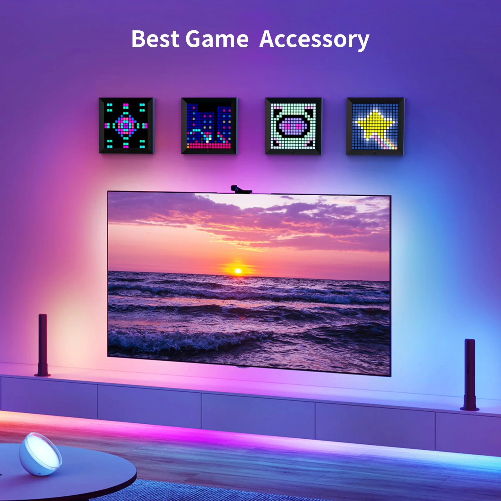 Divoom Pixoo 16x16 Pixel Art LED Display for Gaming Room Decor - Image 4