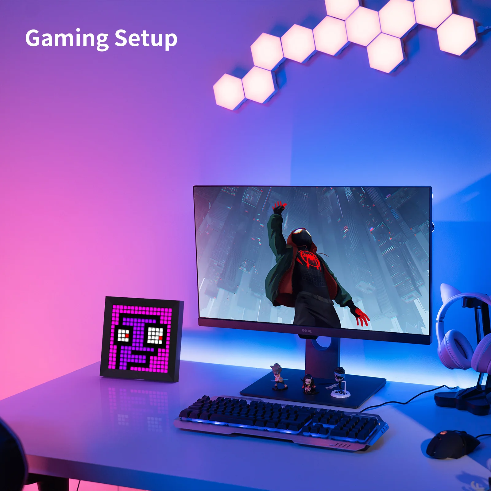 Divoom Pixoo 16x16 Pixel Art LED Display for Gaming Room Decor - Image 5