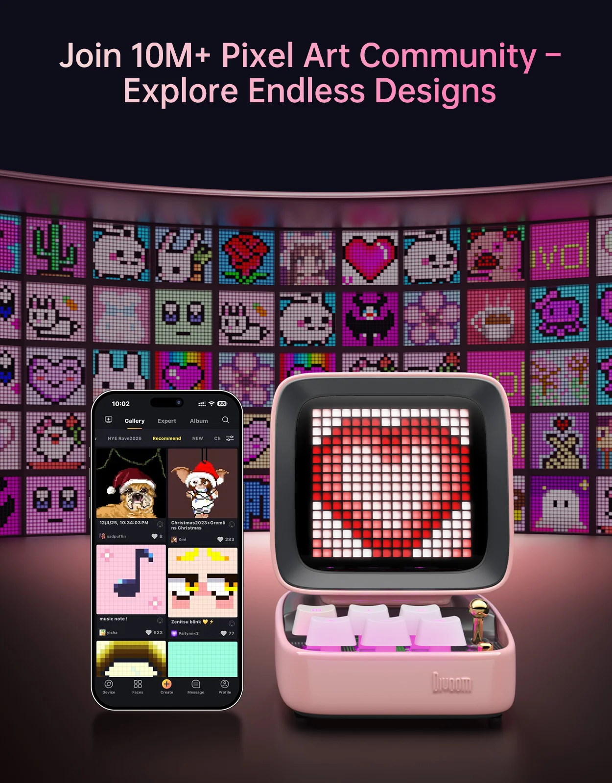 Divoom Pixoo-64Ⅱ + Ditoo-Pro Summer Pixel Art Bundle - Image 38