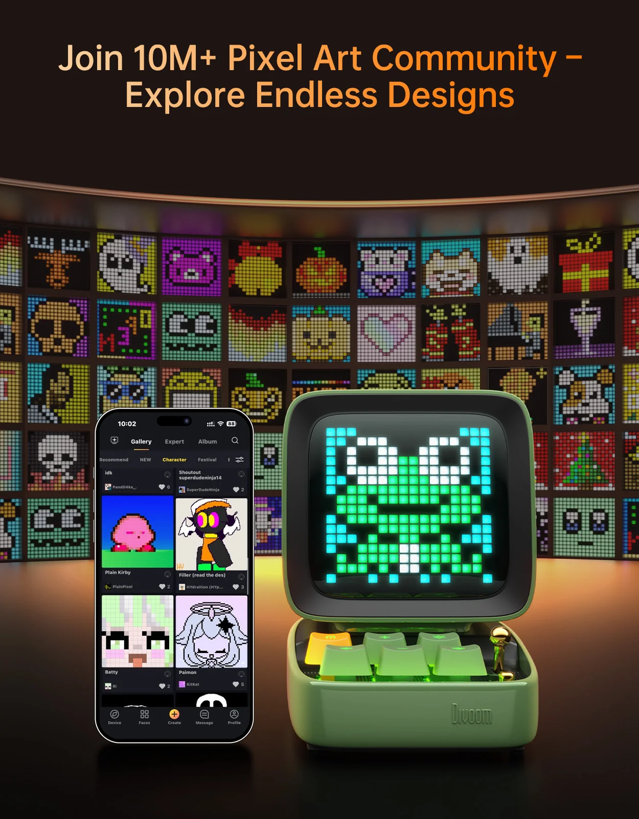 Divoom Pixoo-64Ⅱ + Ditoo-Pro Summer Pixel Art Bundle - Image 40