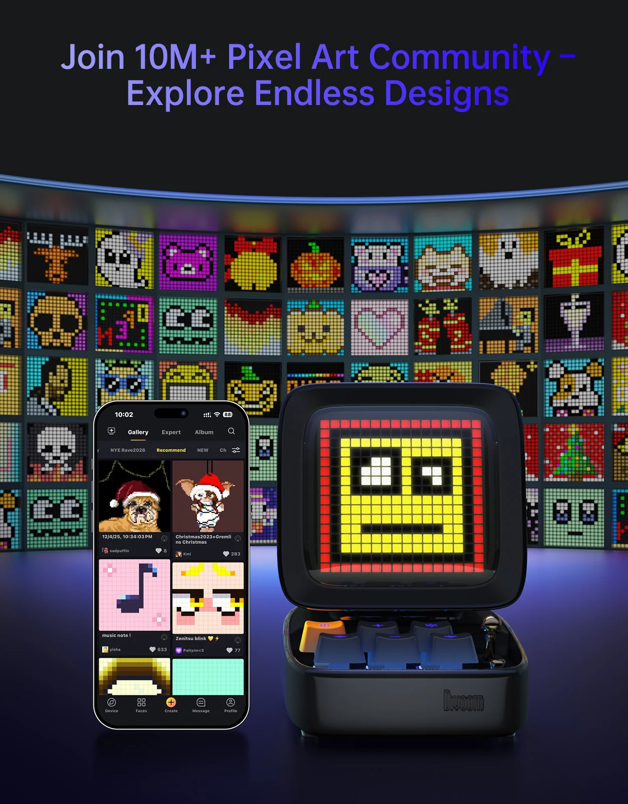 Divoom Pixoo-64Ⅱ + Ditoo-Pro Summer Pixel Art Bundle - Image 44