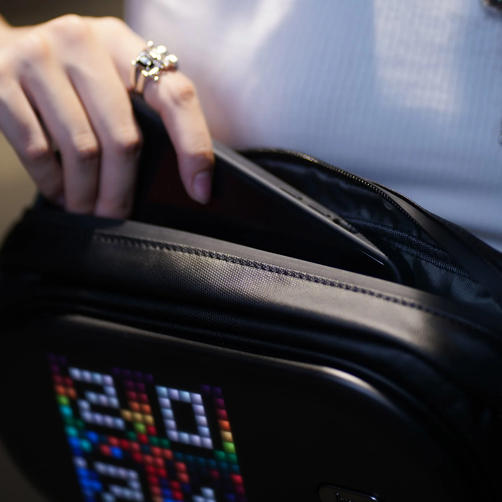 Divoom Sling Bag-C Pixel Art LED Sport Crossbody Bag - Image 5