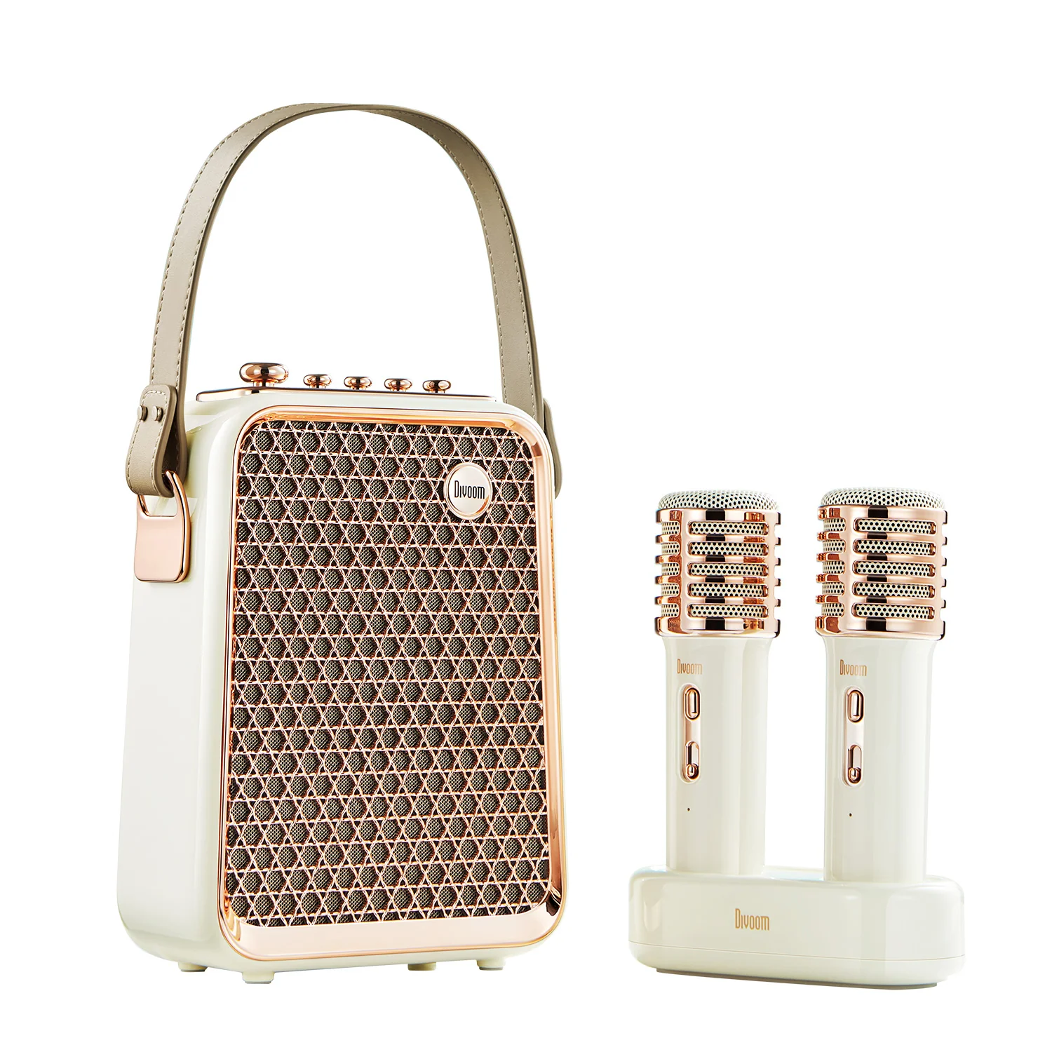 Divoom Songbird-HQ Portable Karaoke Bluetooth Speaker with Dual Wireless Microphones - Image 10