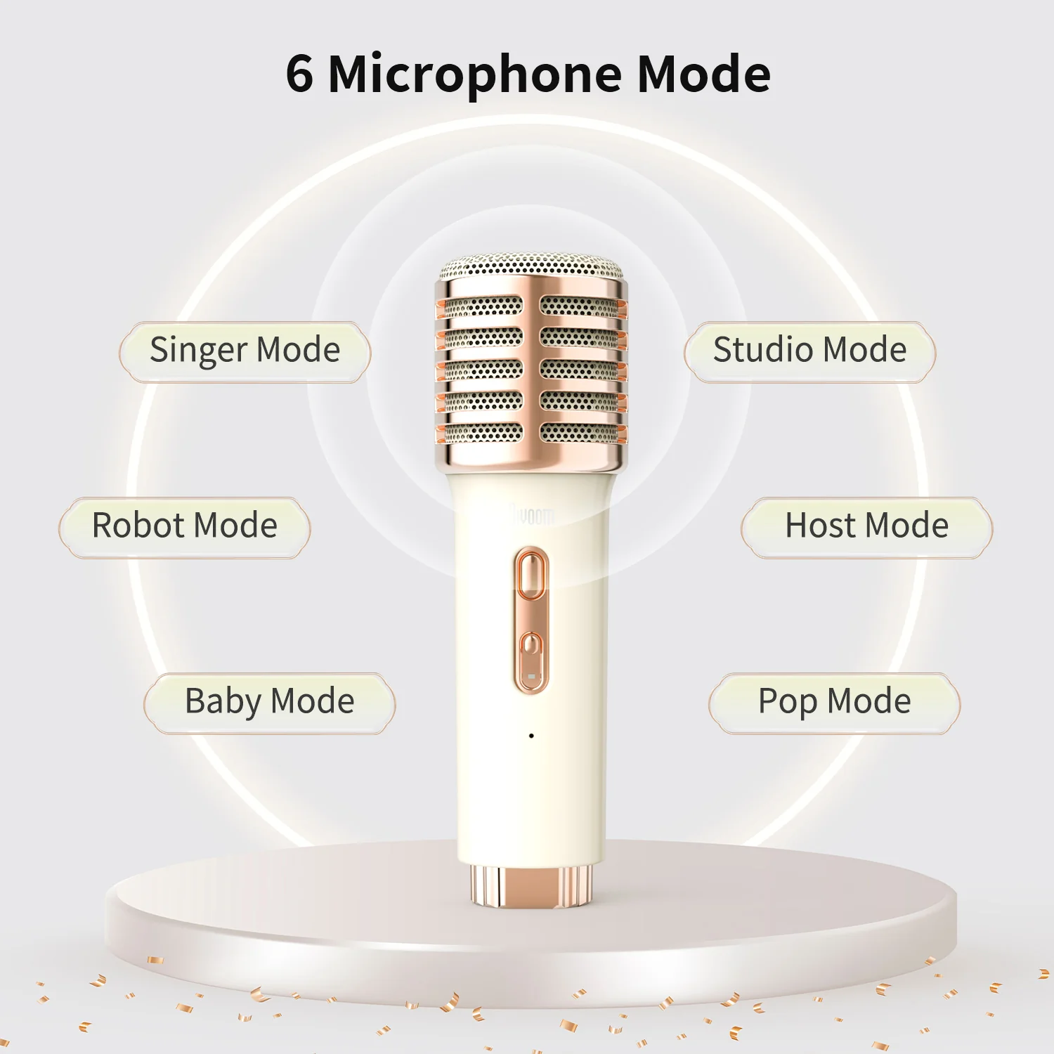 Divoom Songbird-HQ Portable Karaoke Bluetooth Speaker with Dual Wireless Microphones - Image 12