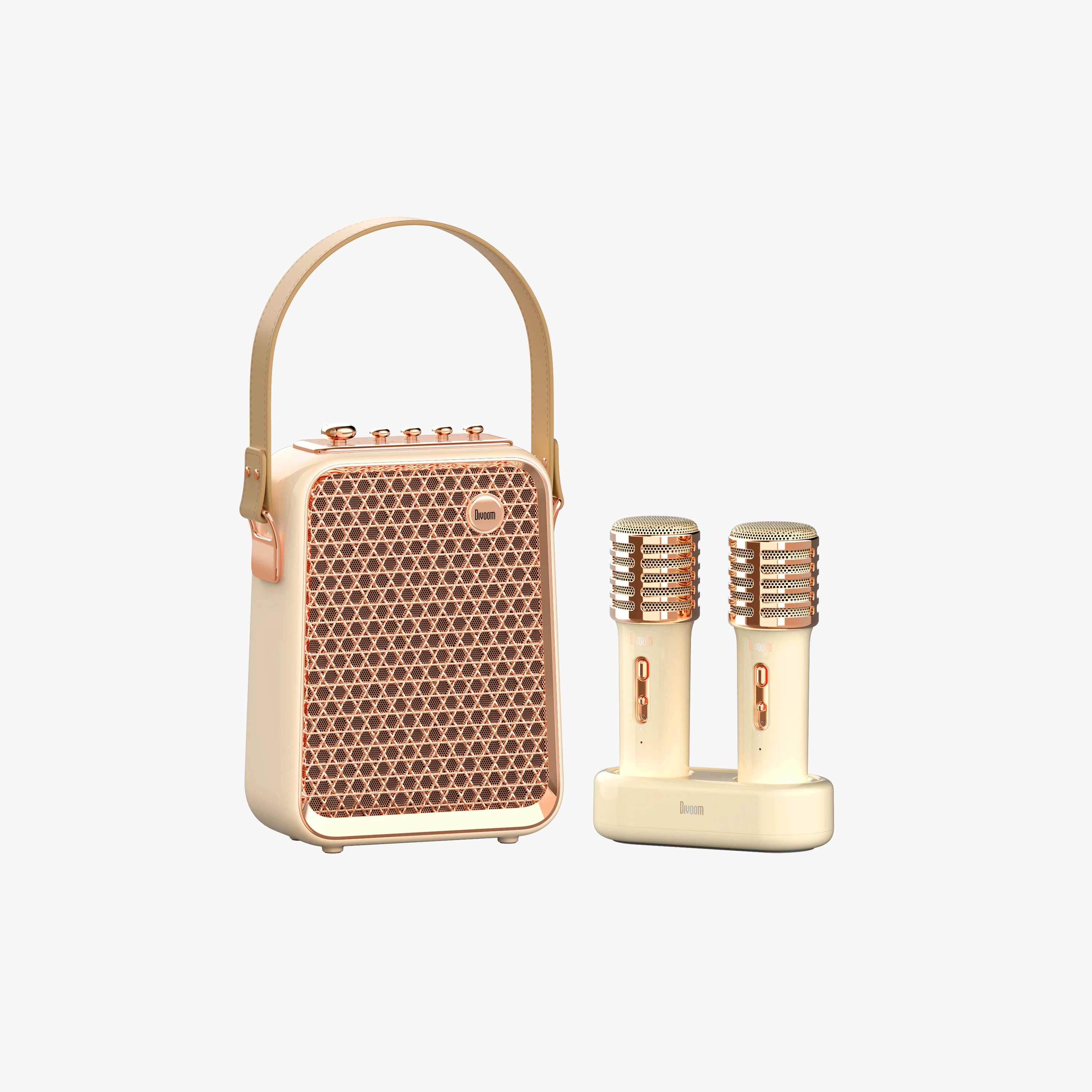 Divoom Songbird-HQ Portable Karaoke Bluetooth Speaker with Dual Wireless Microphones - Image 13