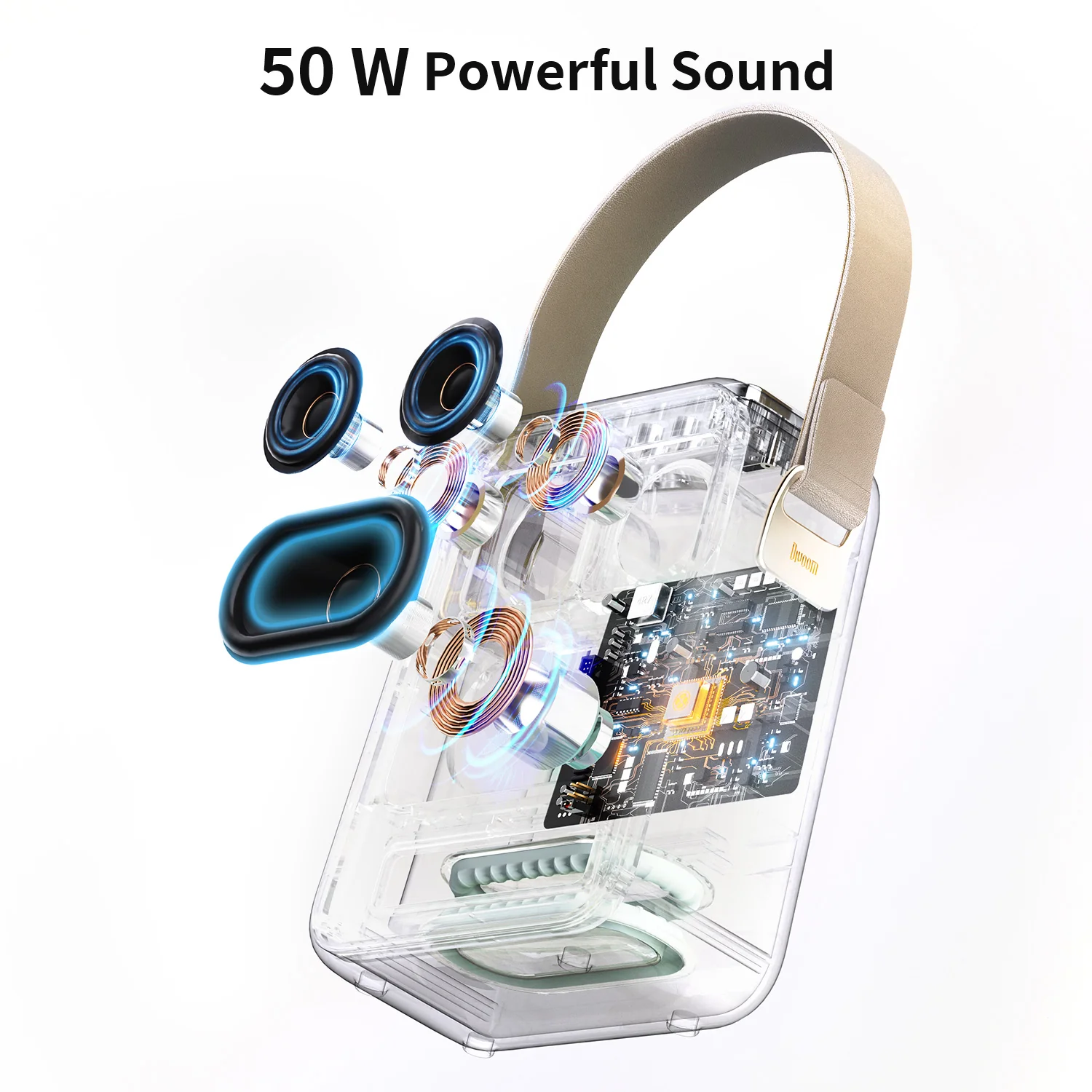 Divoom Songbird-HQ Portable Karaoke Bluetooth Speaker with Dual Wireless Microphones - Image 5