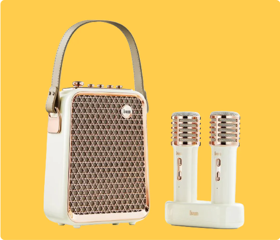 Divoom Songbird-HQ Portable Karaoke Bluetooth Speaker with Dual Wireless Microphones - Image 9