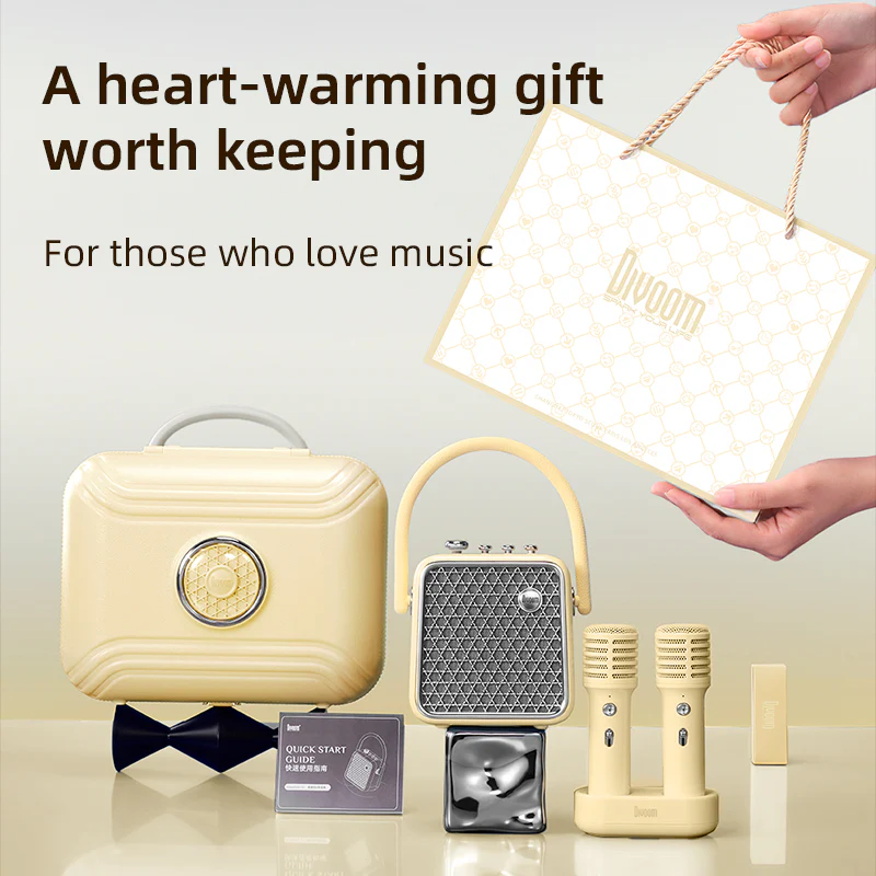 Divoom SongBird-SE Portable Bluetooth Speaker for Singing and Recording - Image 3