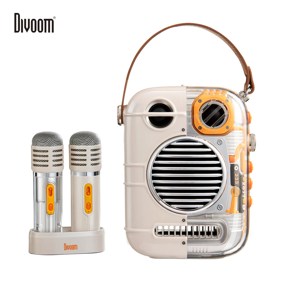 Divoom Spark-Pro Portable Bluetooth Karaoke Speaker with Dual Wireless Microphones - Image 9