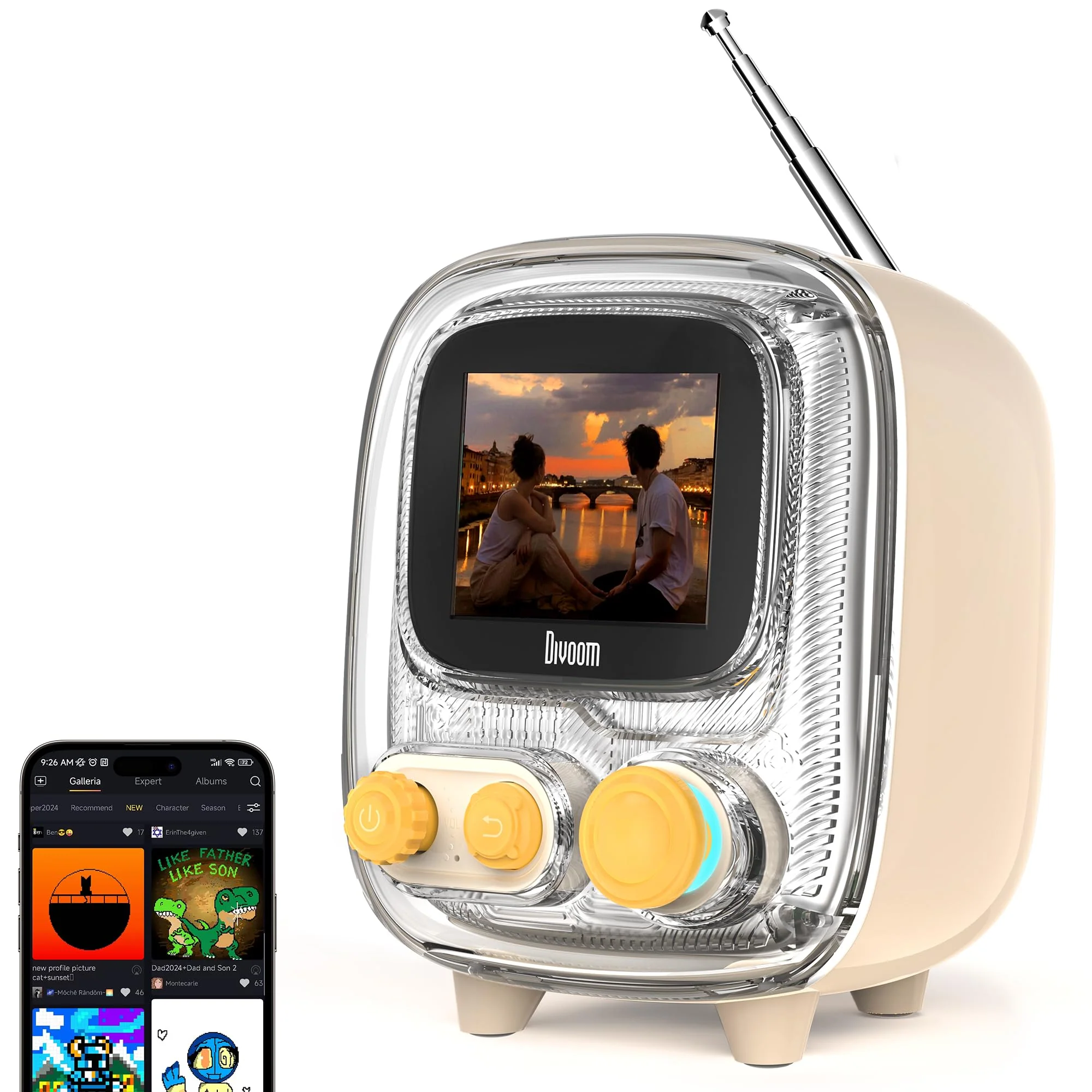 Divoom Tiivoo-2 Retro Pixel Bluetooth Speaker with Photo Album Display - Image 20