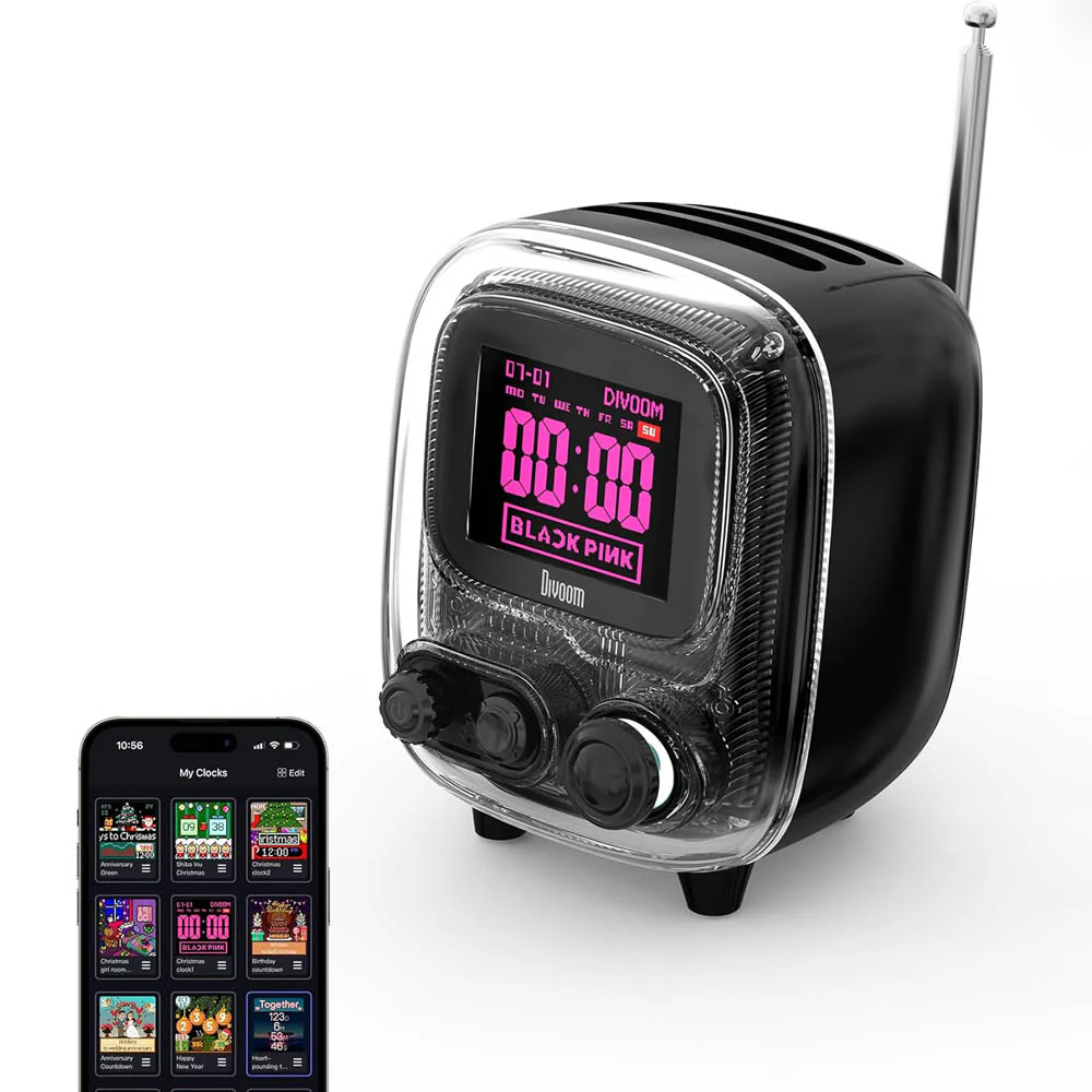 Divoom Tiivoo-2 Retro Pixel Bluetooth Speaker with Photo Album Display - Image 22