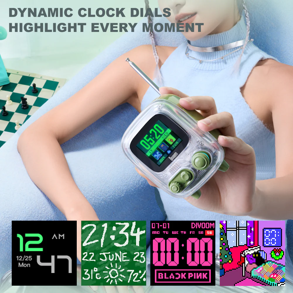 Divoom Tiivoo-2 Retro Pixel Bluetooth Speaker with Photo Album Display - Image 5
