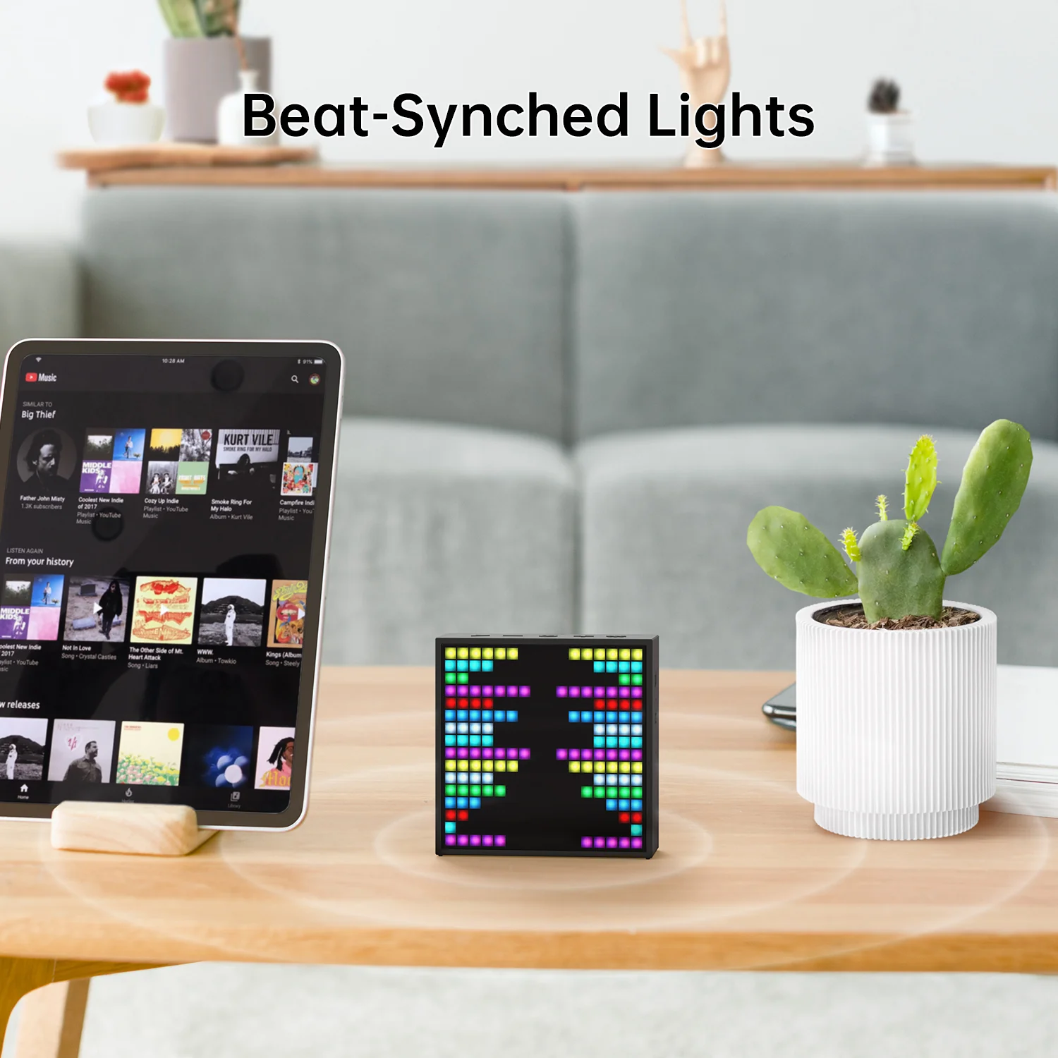 Divoom Timebox-Evo Pixel Art Bluetooth Speaker with 16x16 DIY LED Display - Image 10