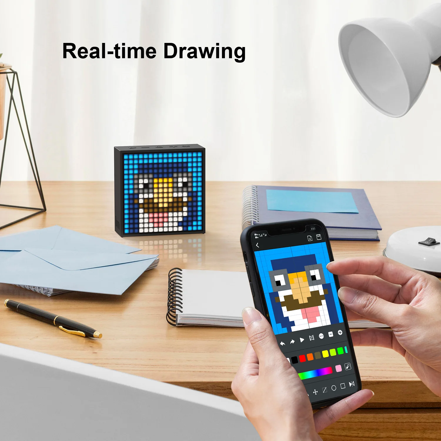 Divoom Timebox-Evo Pixel Art Bluetooth Speaker with 16x16 DIY LED Display - Image 4