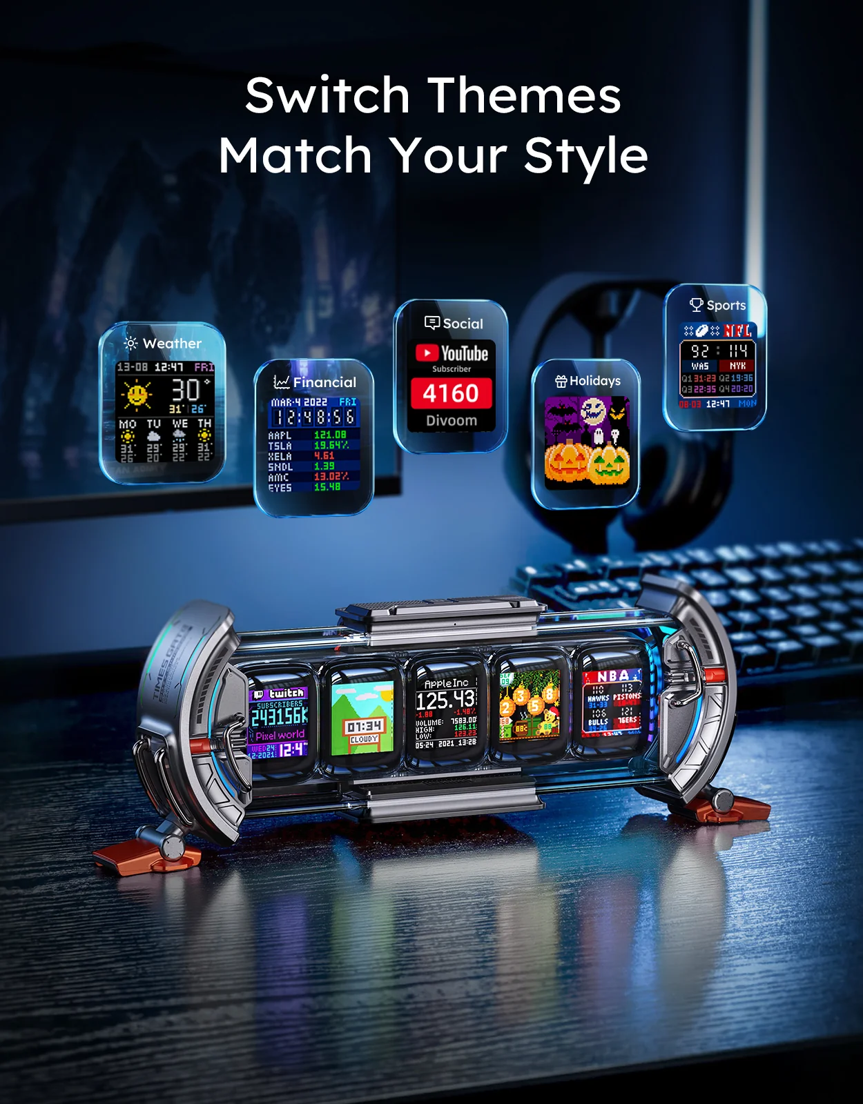 Divoom Times Frame + Times Gate Summer Smart Display Bundle - Image 3