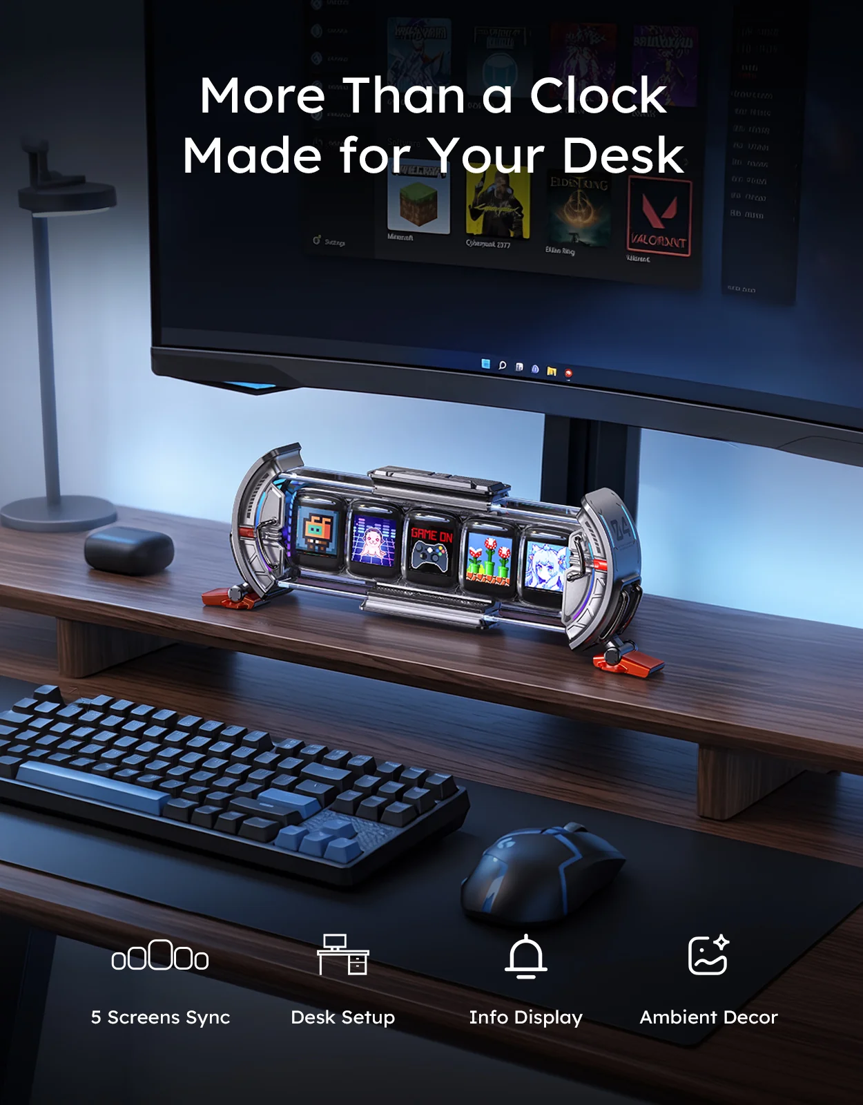 Divoom Times Gate + Tiivoo-2 Summer Desk Setup Bundle - Image 4