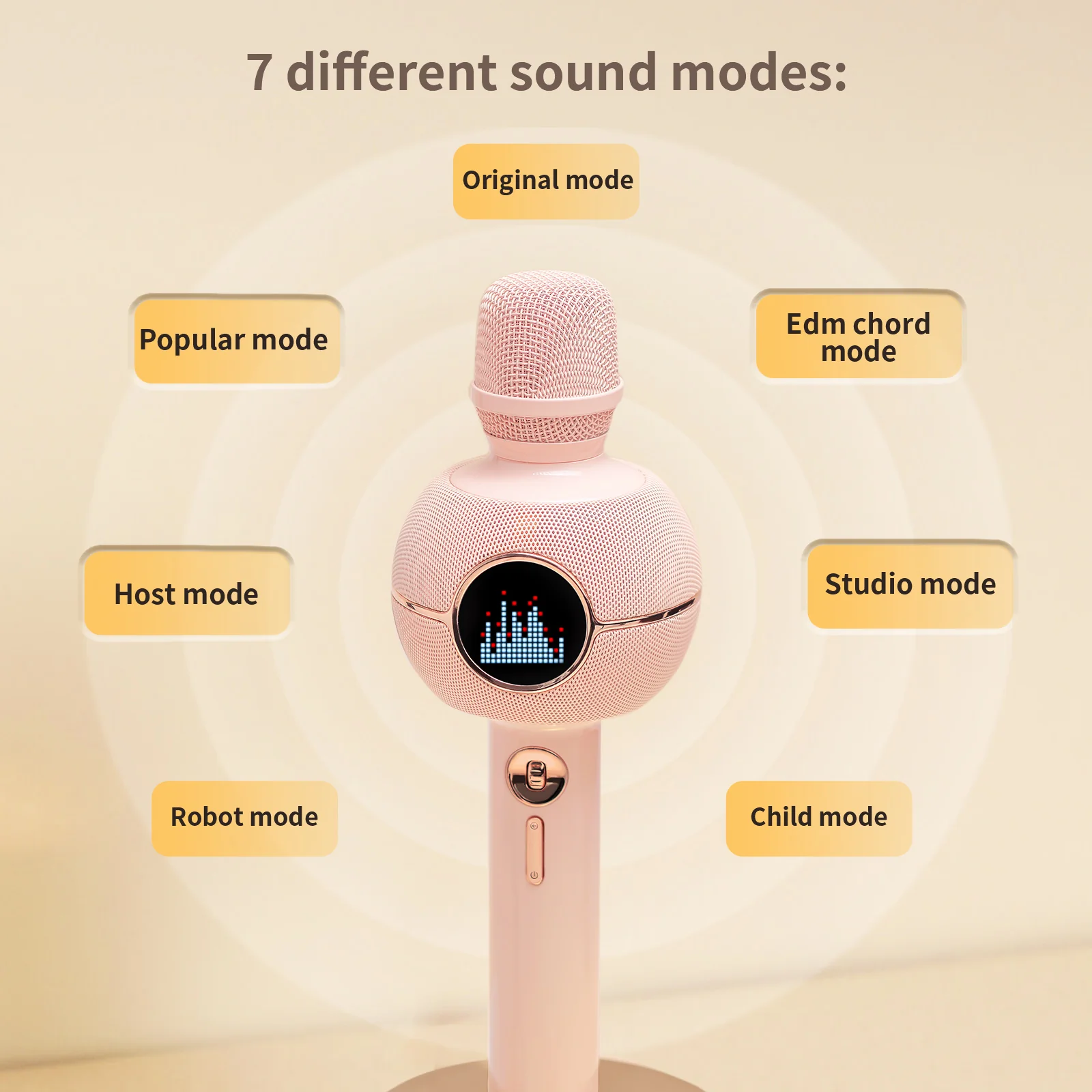 Divoom K-StarSpark Portable Karaoke Machine with Wireless Microphone & Pixel Display - Image 2