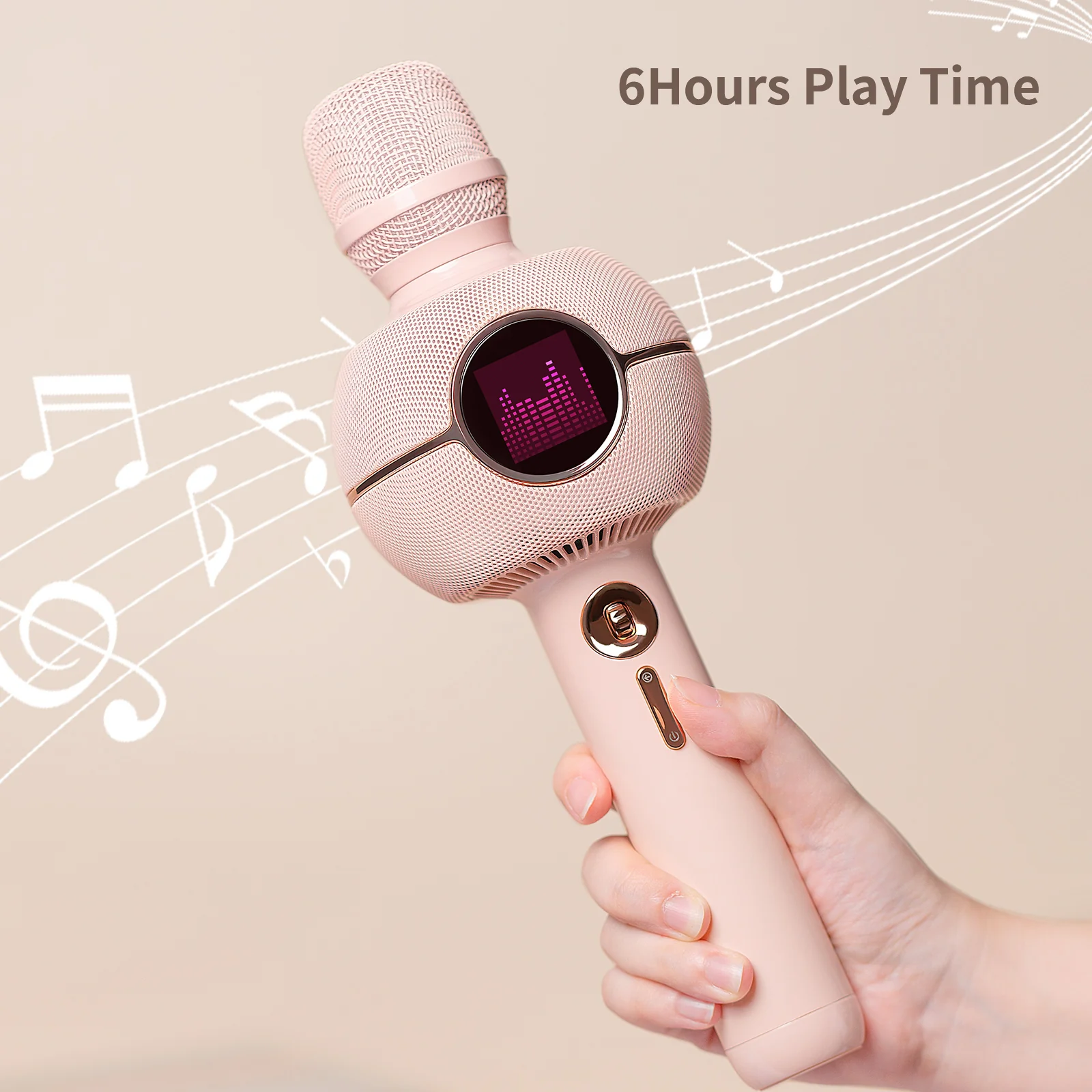 Divoom K-StarSpark Portable Karaoke Machine with Wireless Microphone & Pixel Display - Image 4