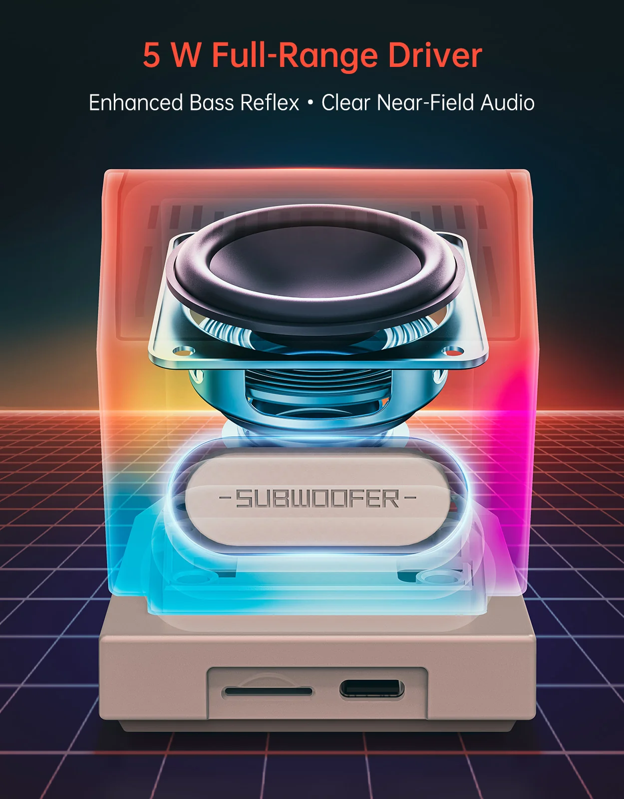 Divoom MiniToo Retro Pixel Bluetooth Speaker with DIY LED Display - Image 3