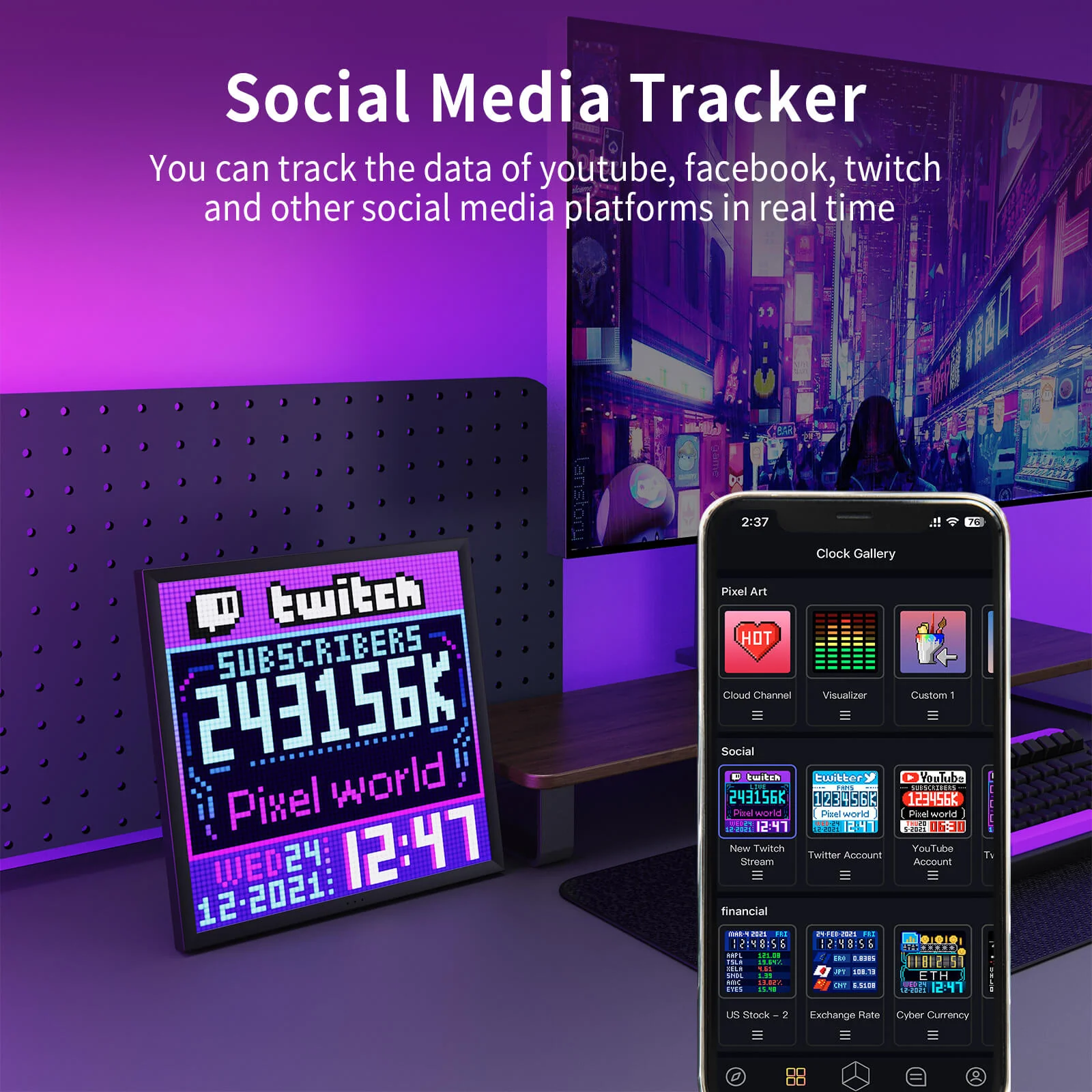 Divoom Pixoo-64Ⅱ WiFi 64x64 Pixel Art LED Display & Social Media Counter - Image 15