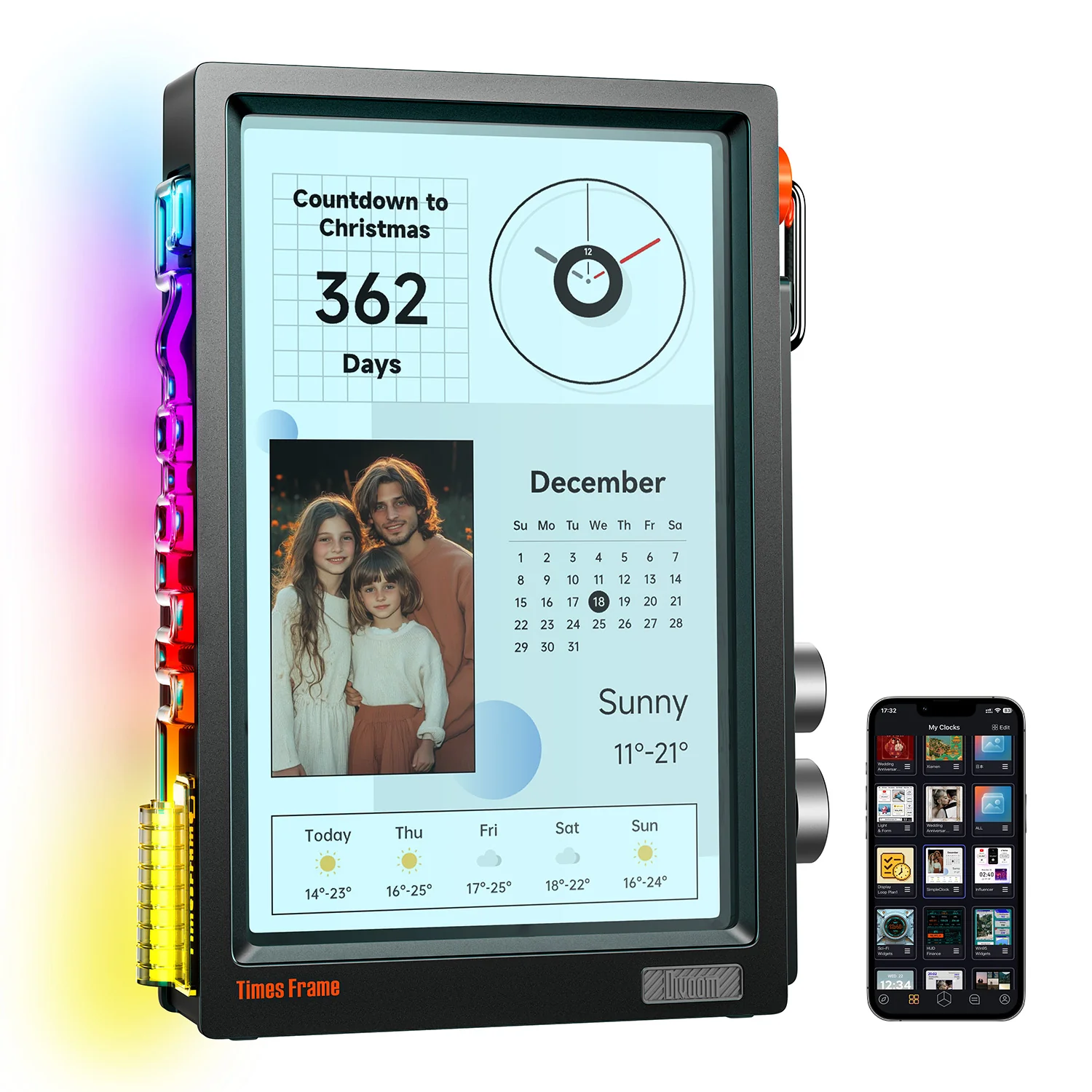 Divoom Times Frame Floating Smart Desk Display - Image 7