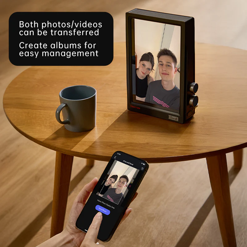 Divoom Times Frame Pure Floating Smart Desk Display - Image 3